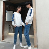 Pull Couple Blanc Oversize