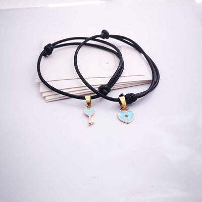 Bracelet pour Couple avec Fermoir Clé bleu - Matchingmood