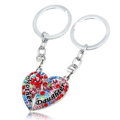 Porte Clé Mère Fille Cristaux