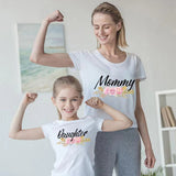 T Shirt Mommy and Daughter Duo Maman Fille