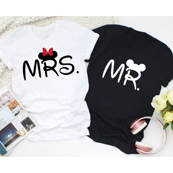 T-Shirt Mr And Mrs Disney - MatchingMood