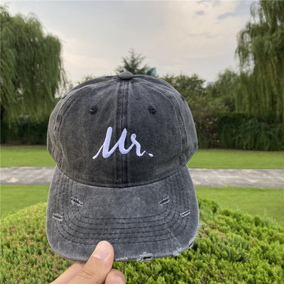 Casquette Couple Denim Mr Mrs