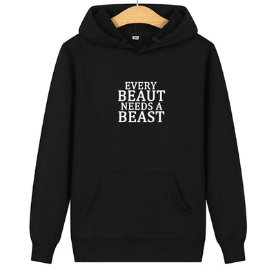 Sweat Beauty Beast Couple - Every Beauty Needs A Beast Noir