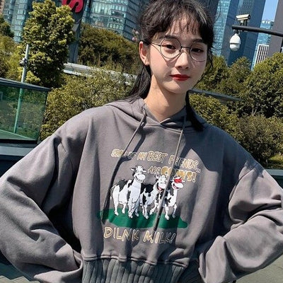 Crop Top Sweat Femme en Couple - MatchingMood