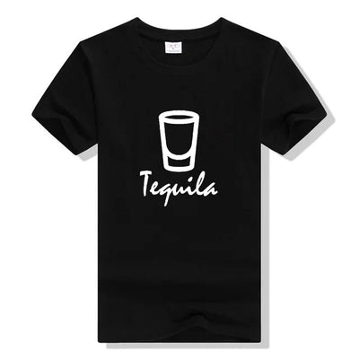 T Shirt Couple Tequila Noir - MatchingMood