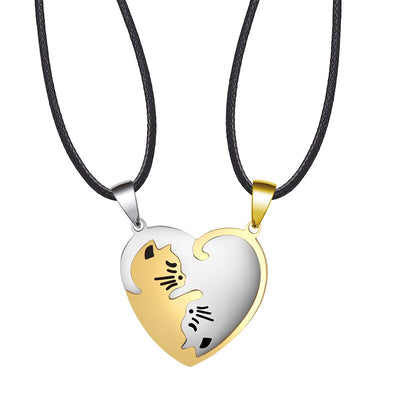 Collier d'Amitié Ying Yang Chats Best Friends