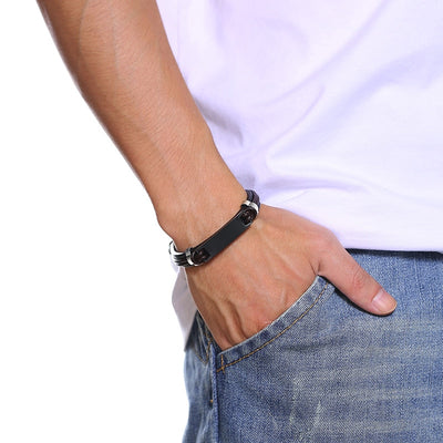 Bracelet Couple Cuir Personnalise Homme - MatchingMood
