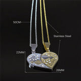 Collier Couple Coeur Homme Femme