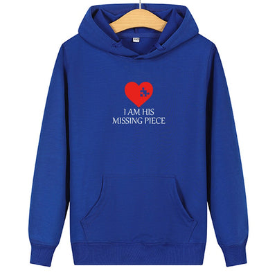 Sweat Couple Grand Amour Femme Bleu