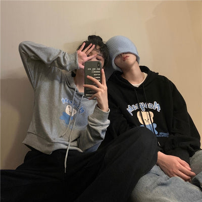 Sweat à Capuche Couple Duo