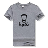T Shirt Couple Tequila Gris - MatchingMood