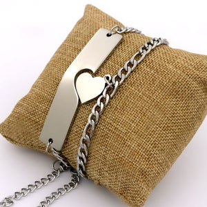 Bracelet Couple à Partager Argent - MatchingMood