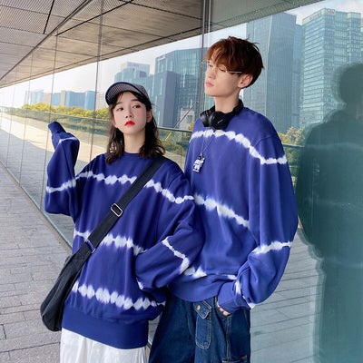 Pull Bleu Electrique ondes Sonores - MatchingMood