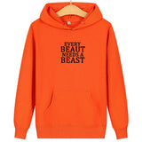 Sweat Beauty Beast Couple - Every Beauty Needs A Beast Orange