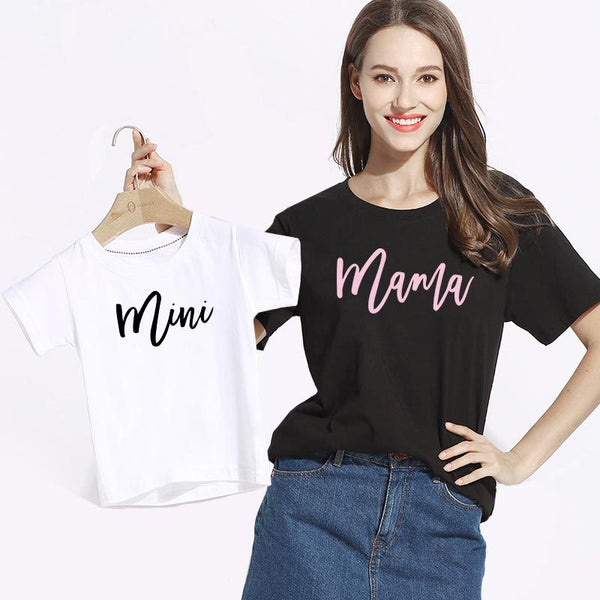 T Shirt Mini Mama pour Mere Fille