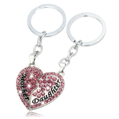 Porte Clé Mère Fille Cristaux