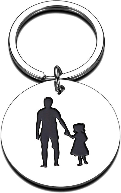 Porte Clé Père Fille Dessin