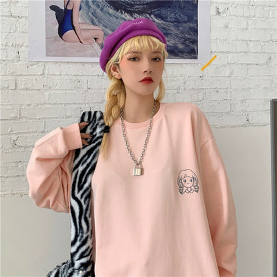 Pull Loose Rose Femme