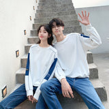 Pull Couple Blanc Oversize