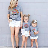 T Shirt Mere Fille Rainbow Mama Mini