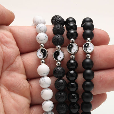 Bracelet d'Amitié Ying Yang perles - Matchingmood