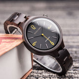 Montre Couple Homme Femme Bois Foncé - Matchingmood