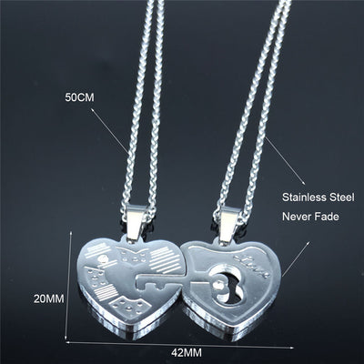 Collier Coeur Avec Cle Dimensions