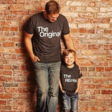 T Shirt Pere Fils The Original The Remix