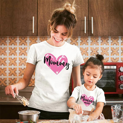 T Shirt Mommy Mini Mommy pour Maman et  Fille
