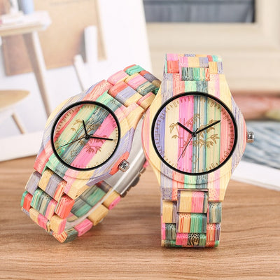 Montre Couple Bambou