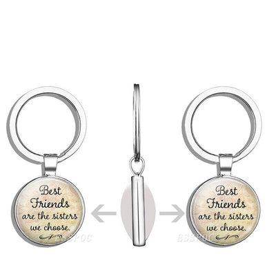 Porte Clé Gravé Message Meilleure Amie - Matchingmood
