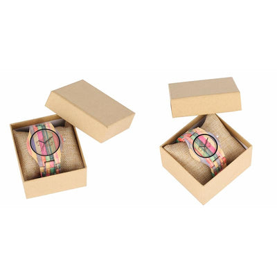 Montre Couple Bambou avec boite