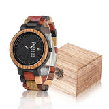 Montre Couple Bracelet Bois Multicolore Femme Homme - MatchingMood