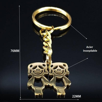 Cadeau Meilleure amie Porte Clé Or