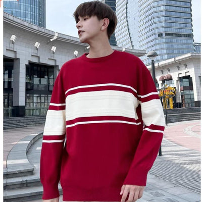 Pull Couple et Robe Pull Noeud Homme Rouge