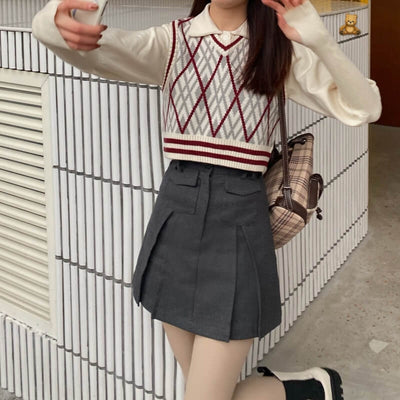 Pull Losange Couple Femme