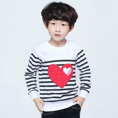 Pull Mariniere Famille Coeur - MatchingMood