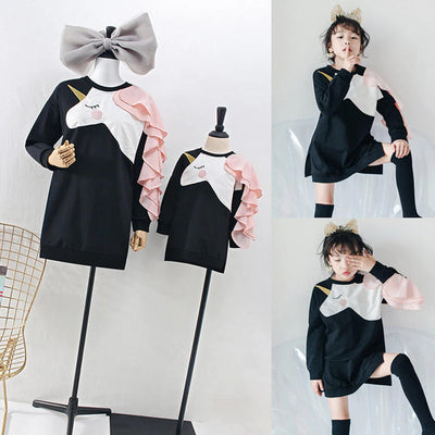 Pull Mere Fille Licorne - Robe Pull