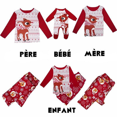 Pyjama Famille Renne de Noël Ensemble - MatchingMood