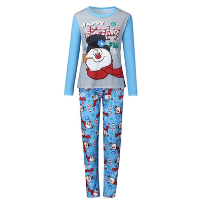 Pyjama Famille Bonhomme de Neige Femme