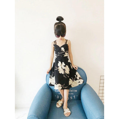 Robe Mere Fille Trapèze Bretelles pour l'été