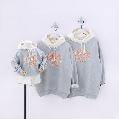 Sweat Famille Virginia Gris - MatchingMood