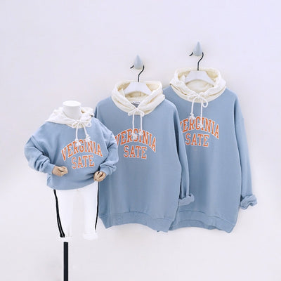 Sweat Virginia Famille bleu - MatchingMood