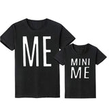 T Shirt Me Mini Me Noir pour Pere Fils