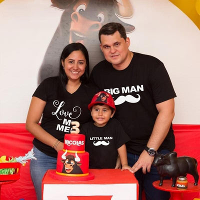 T Shirt Famille Moustache