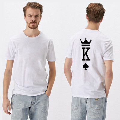 T Shirt Pour Couple King Queen - Roi de Pique