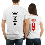 T Shirt Pour Couple King Queen Couronnes