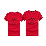 T-Shirt Mon coeur lui appartient rouge