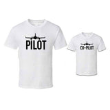 T Shirt Pilot Co-Pilot Père Fils
