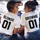 T-Shirt Blondie Brownie Blanc